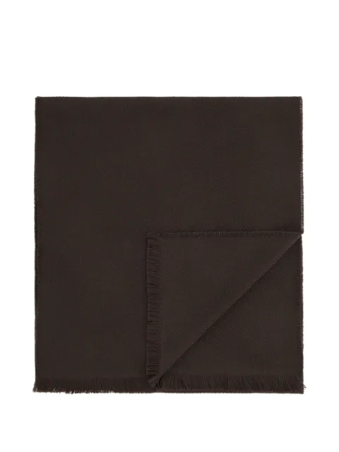 Boggi Milano scarf with knitted motif in wool