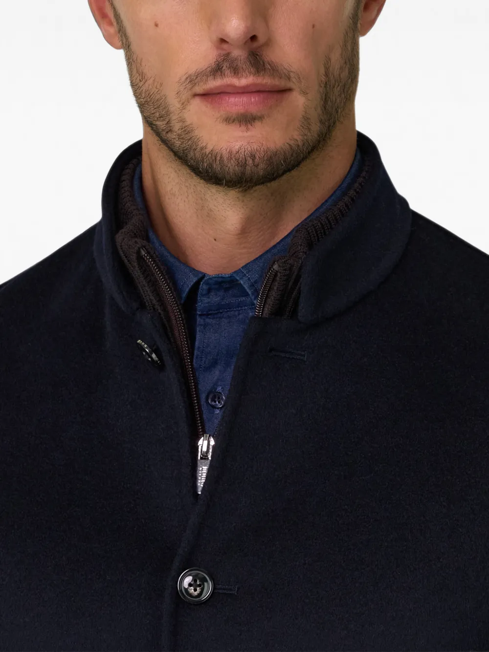 Boggi Milano Kyoto blazer van wol Blauw