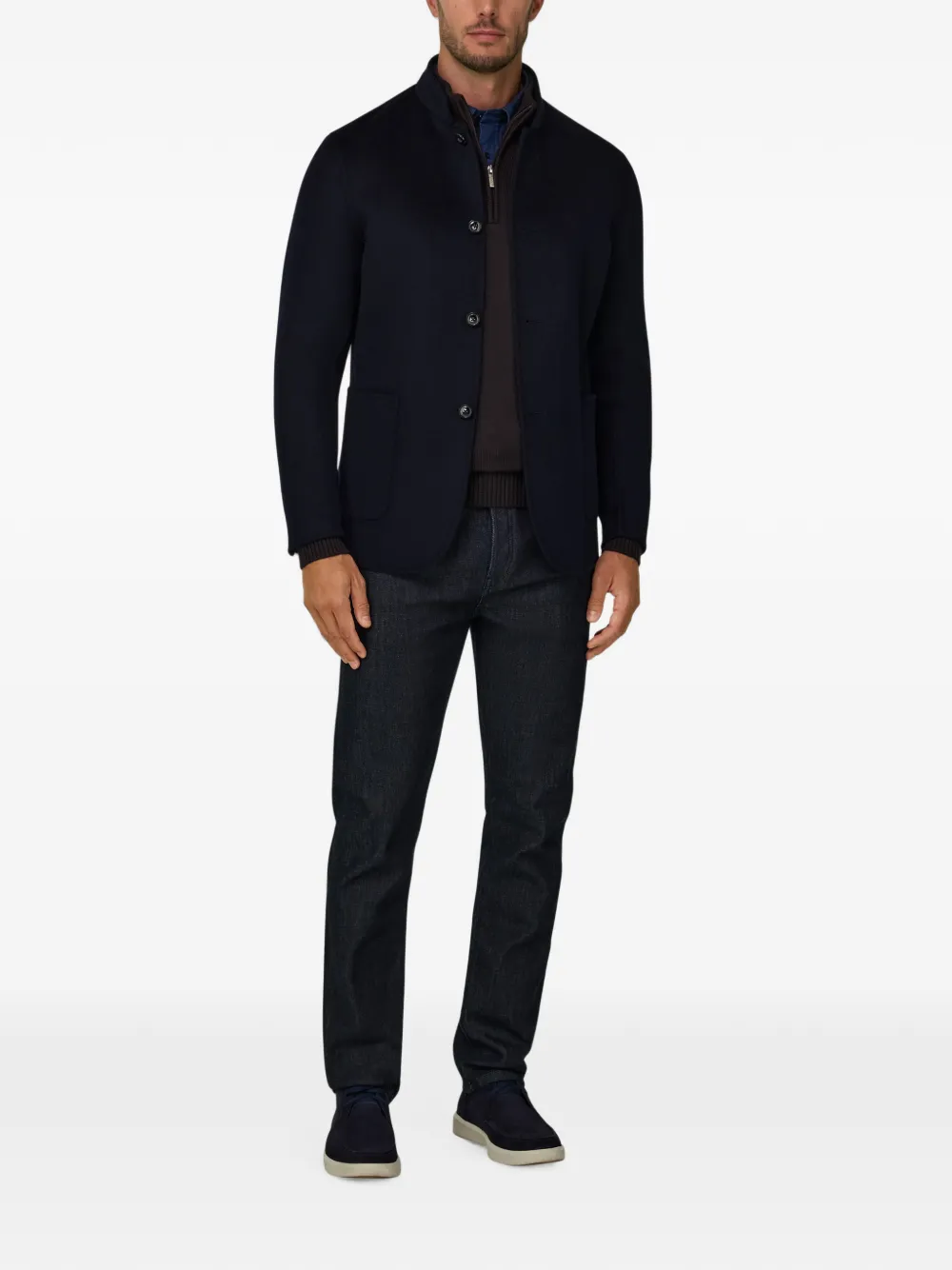 Boggi Milano Kyoto blazer van wol Blauw