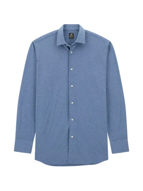 Boggi Milano polo shirt mouliné cotton regular fit