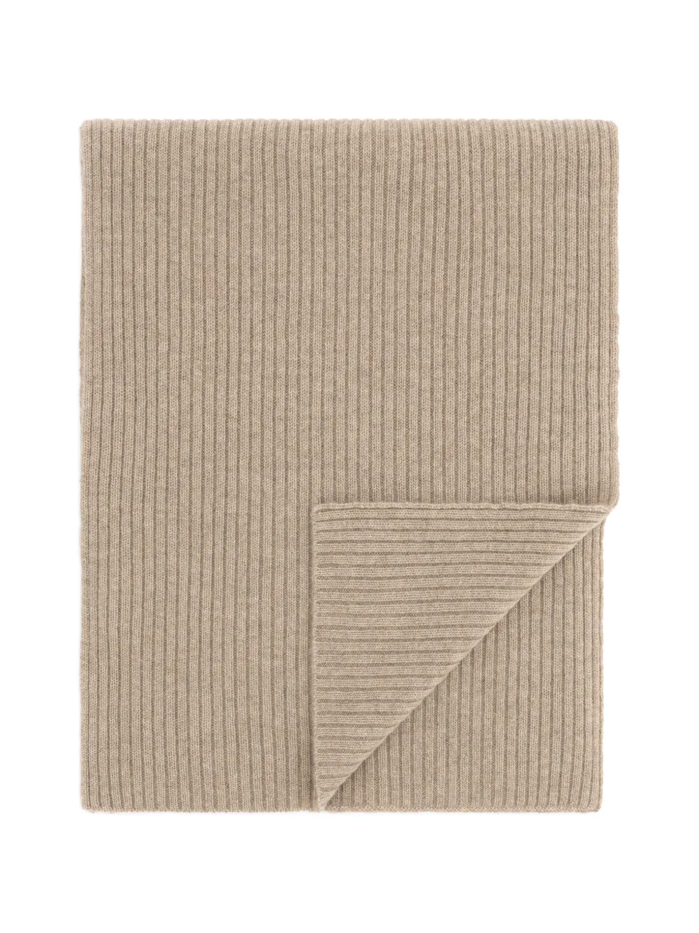 Boggi Milano scarf ribbed cashmere