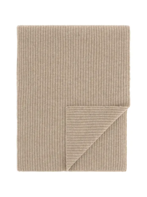 Boggi Milano scarf ribbed cashmere