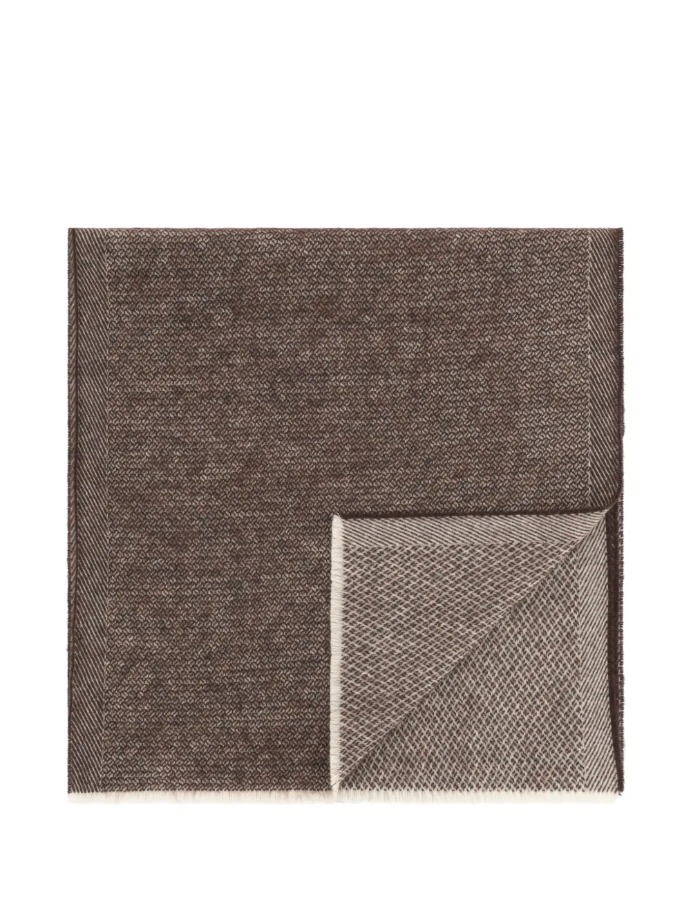 Boggi Milano scarf micro structured jacquard wool