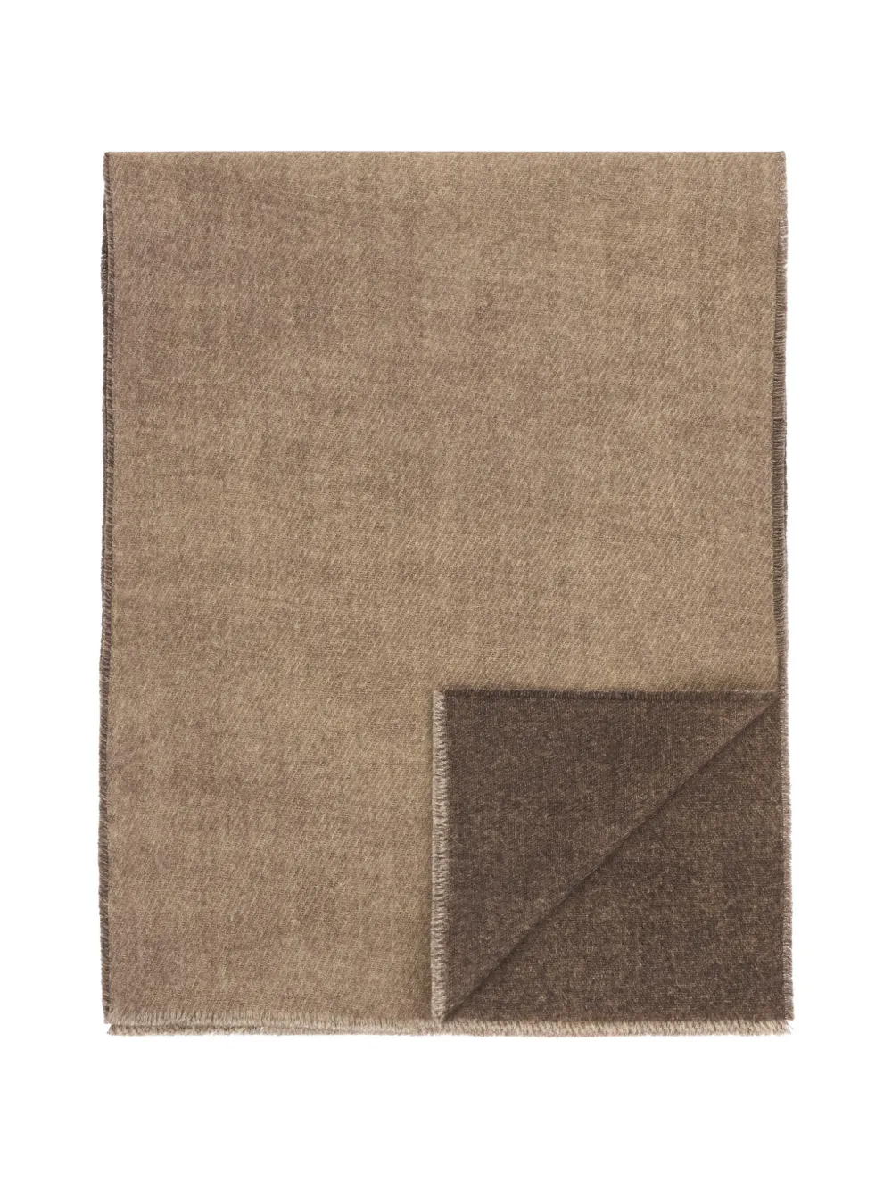 Boggi Milano scarf in wool with drill reinforcement - Marrone