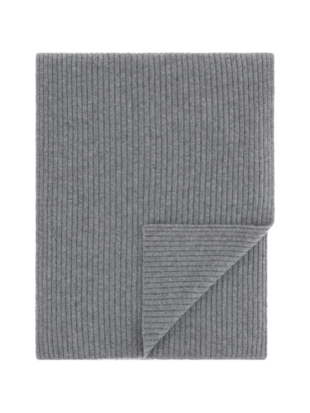 Boggi Milano scarf ribbed cashmere - Grigio