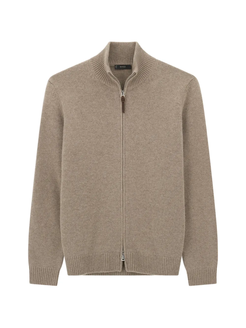 Boggi Milano full-zip jumper in cashmere wool