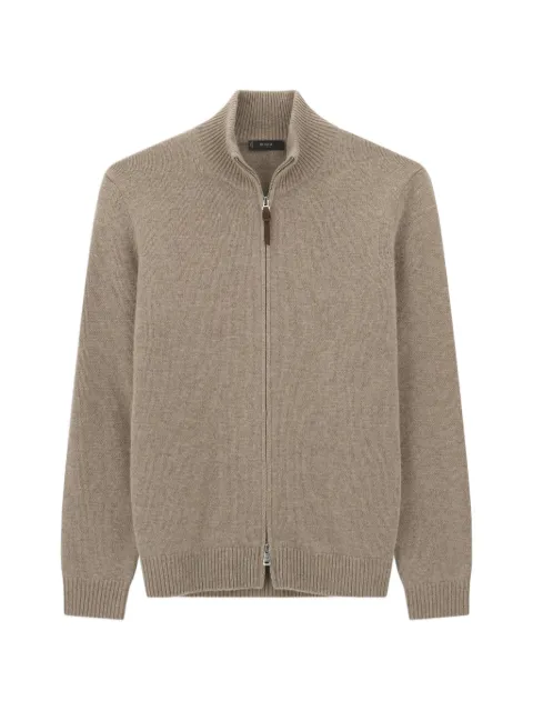Boggi Milano full-zip jumper in cashmere wool