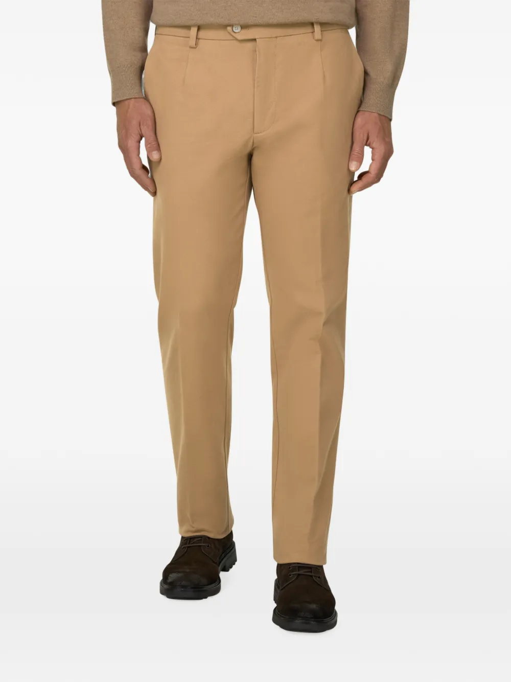 Boggi Milano Stretch katoenen broek Beige