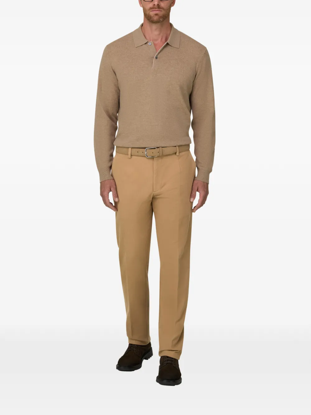 Boggi Milano Stretch katoenen broek Beige