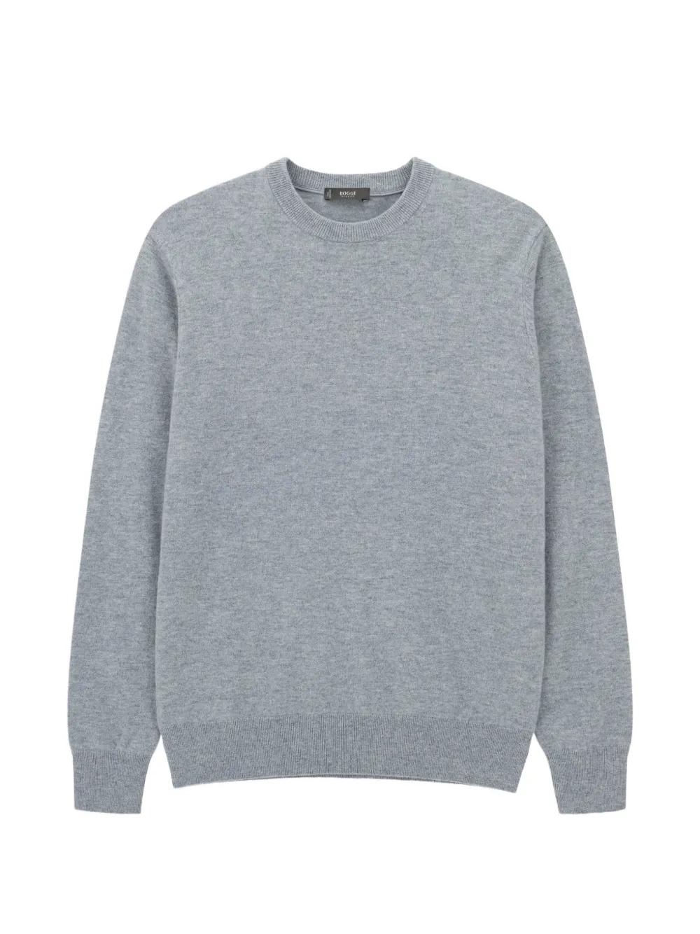 Boggi Milano pull en laine et cachemire à col rond - Gris