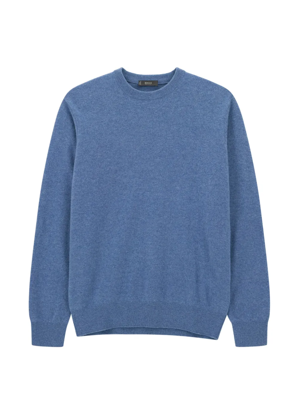 Boggi Milano pull en laine et cachemire à col rond - Bleu