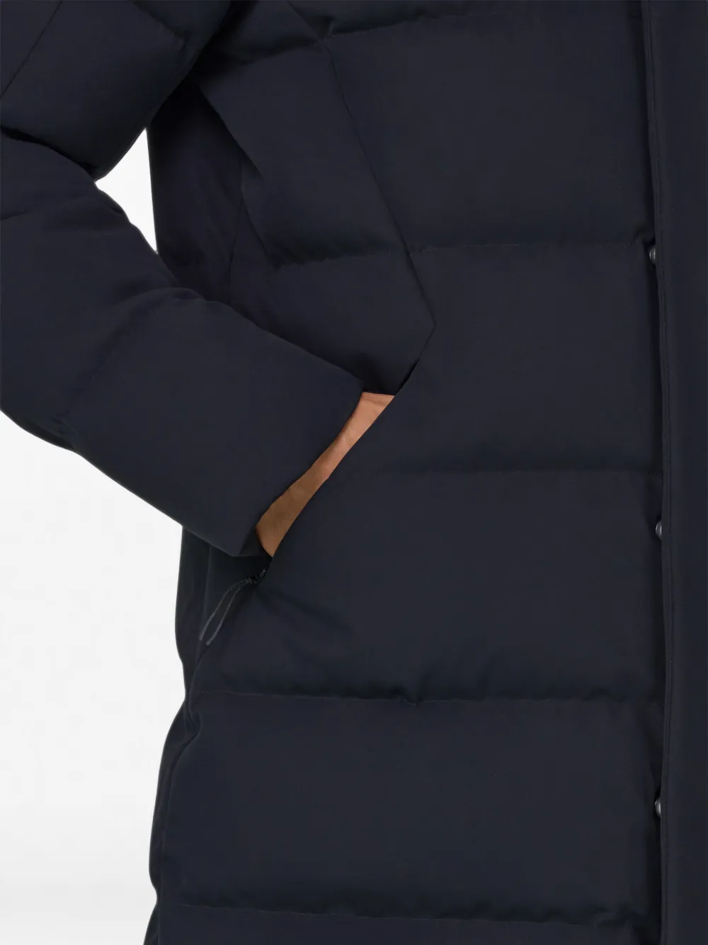 Boggi Milano B tech parka met ganzendons Blauw
