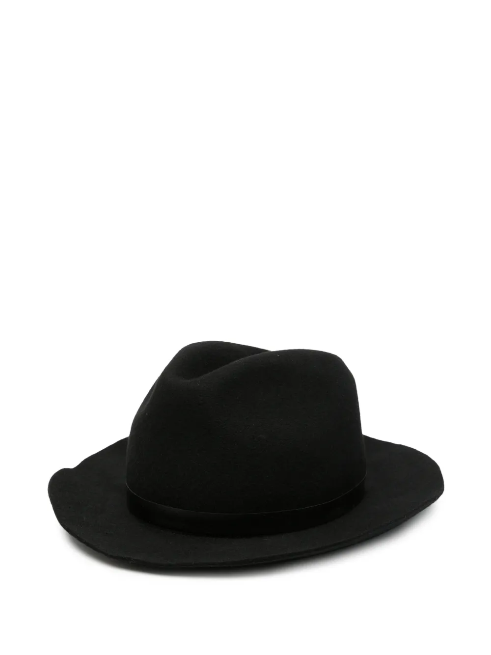 Emporio Armani knot-detail fedora hat - Nero
