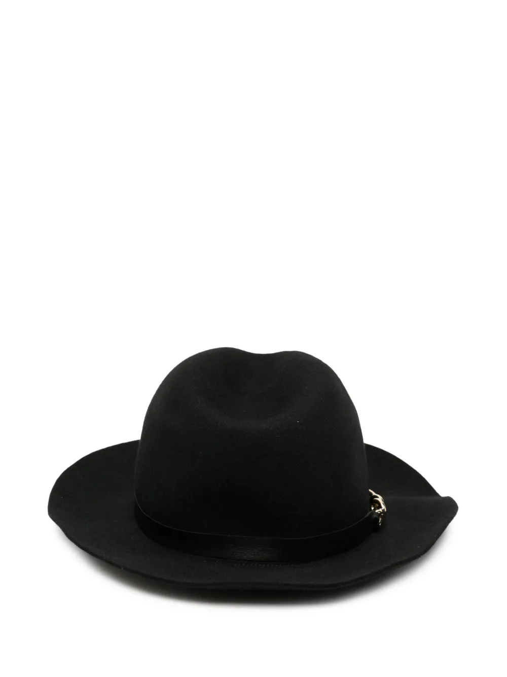 Emporio Armani Fedora hoed met geknoopt detail Zwart