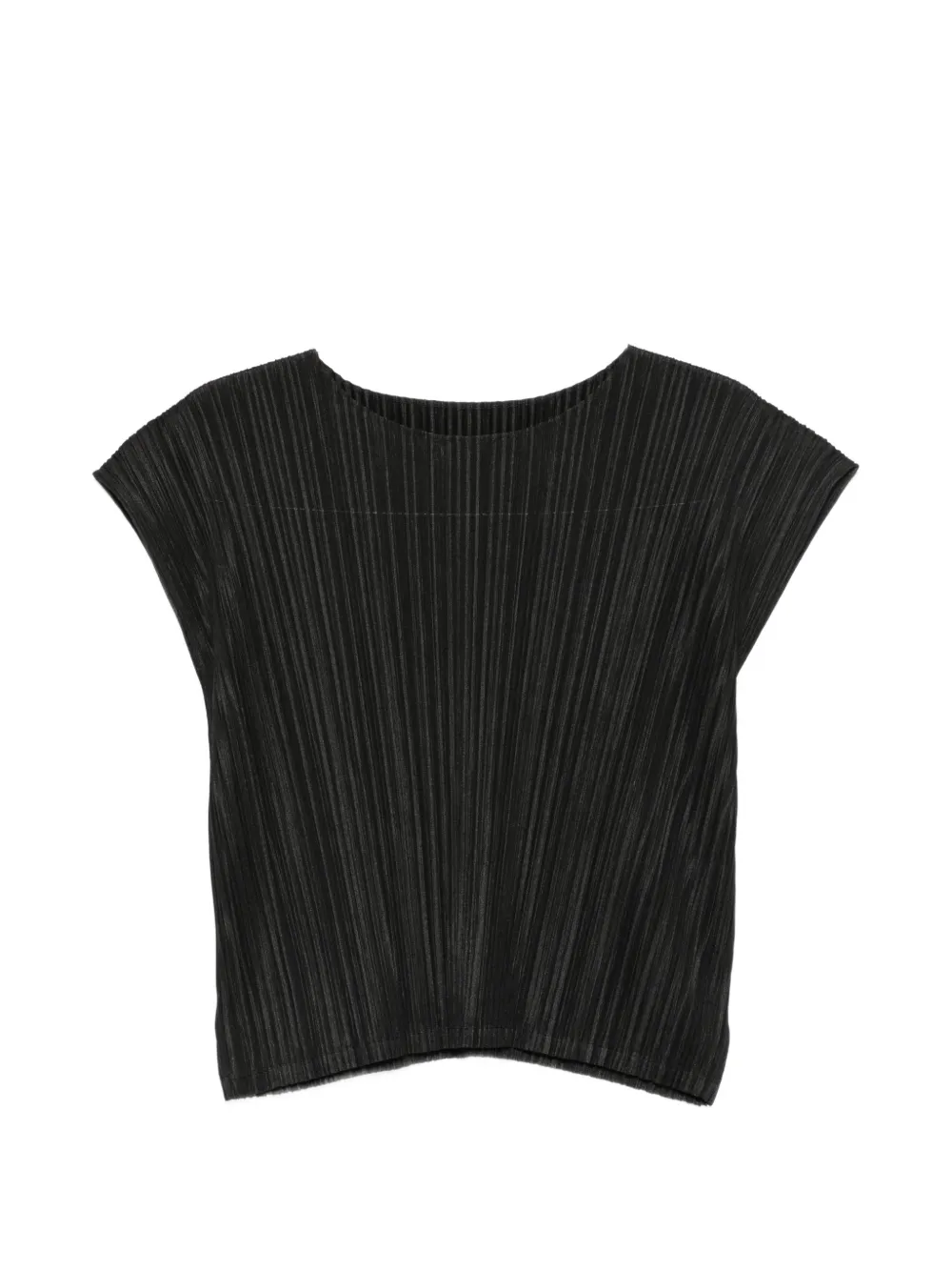 Pleats Please Issey Miyake pleated top – Black