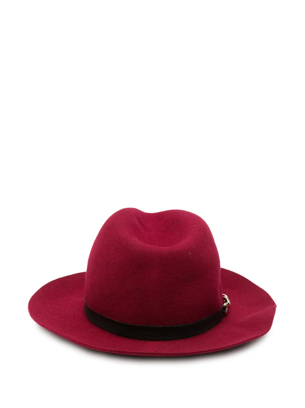 Emporio Armani Fedora hoed met geknoopt detail Rood