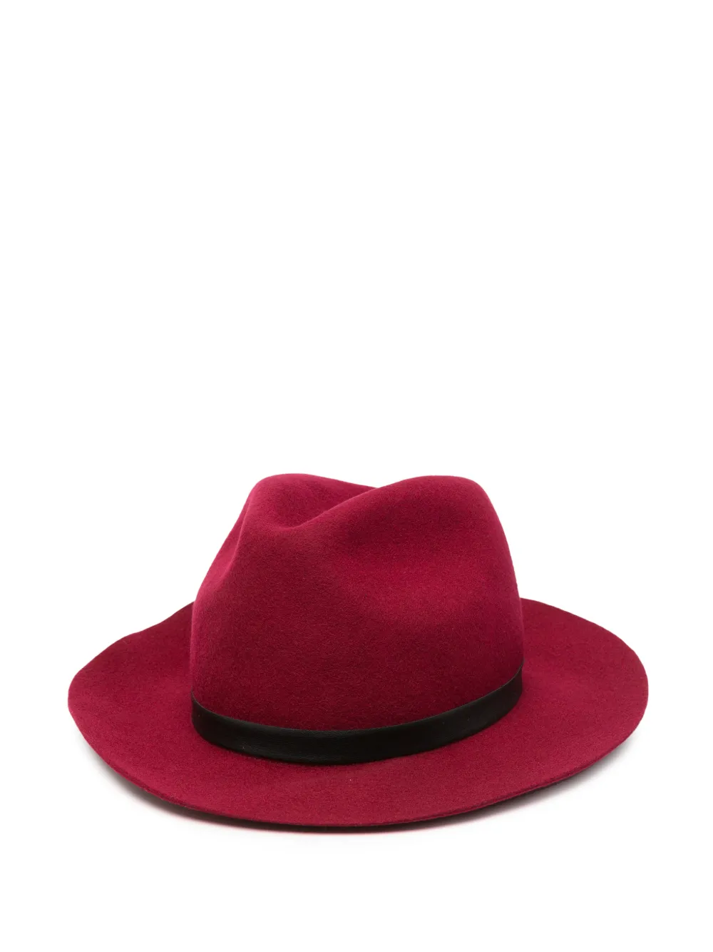 Emporio Armani Fedora hoed met geknoopt detail Rood