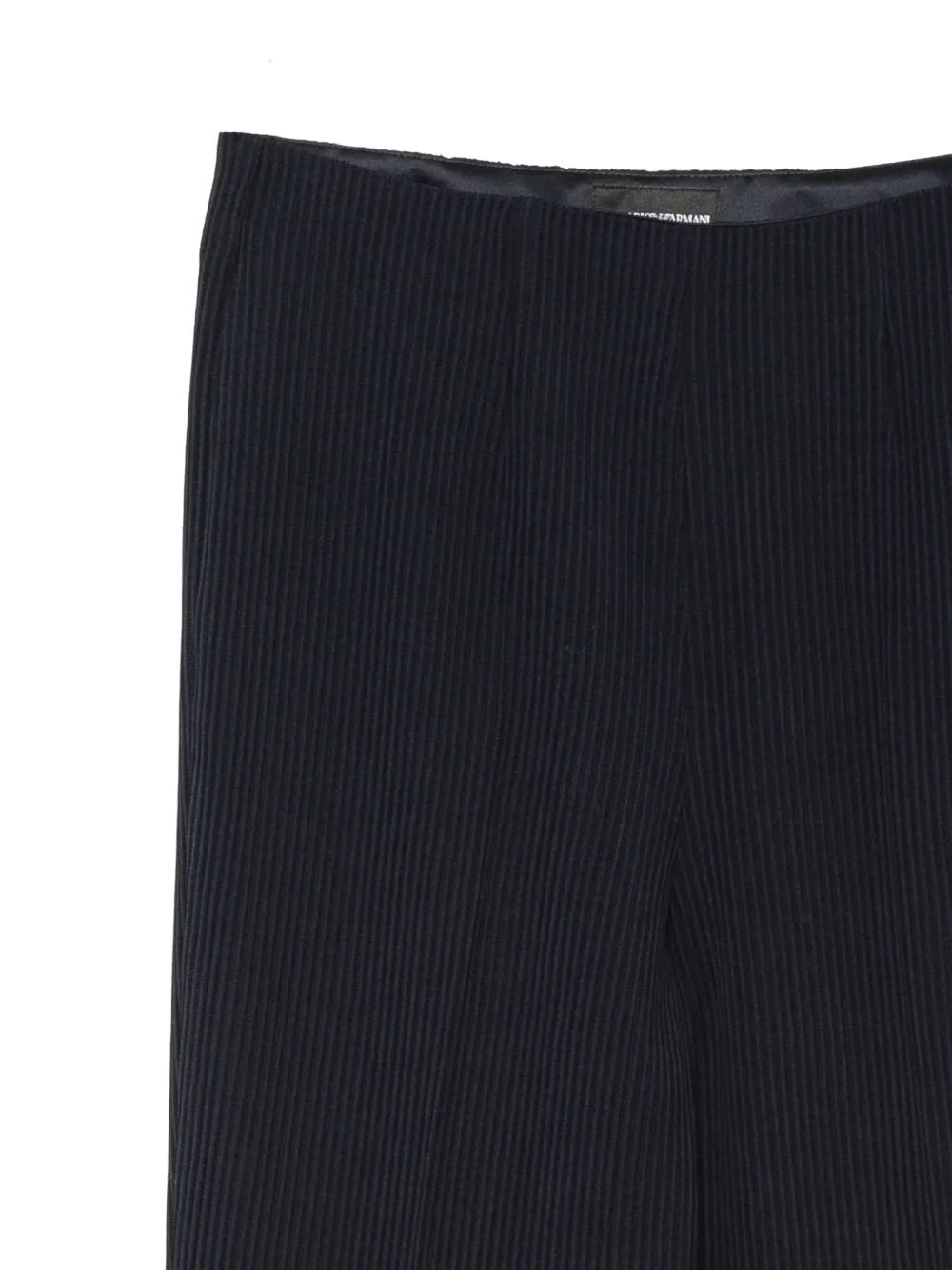 Emporio Armani Ribgebreide broek Blauw