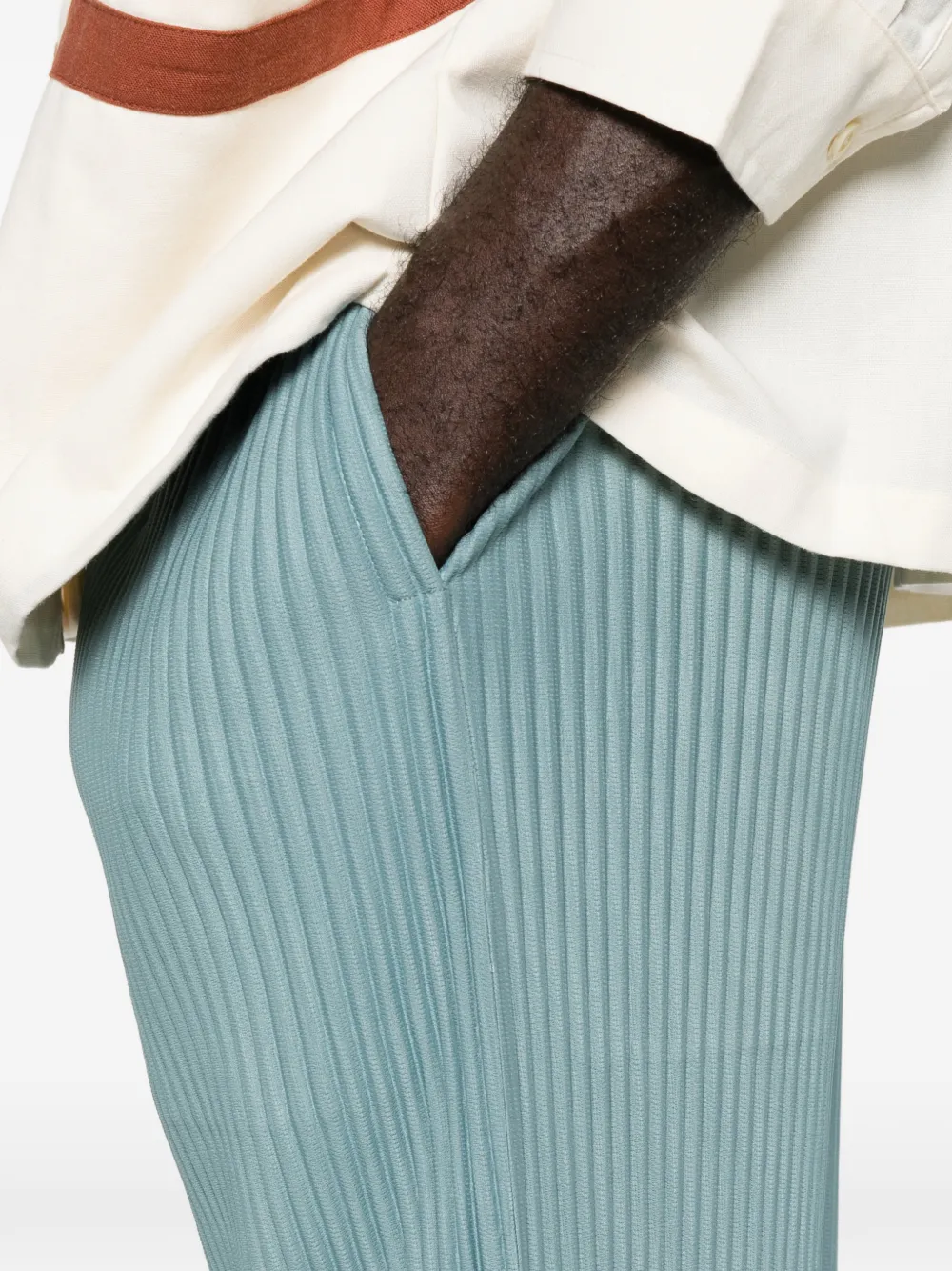 Homme Plissé Issey Miyake Color Pleats 2 broek Blauw