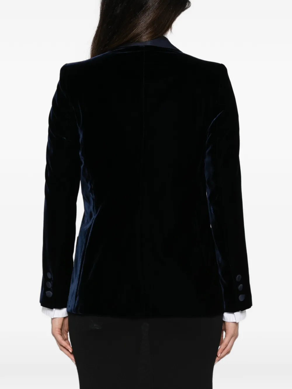Emporio Armani Fluwelen jack Blauw