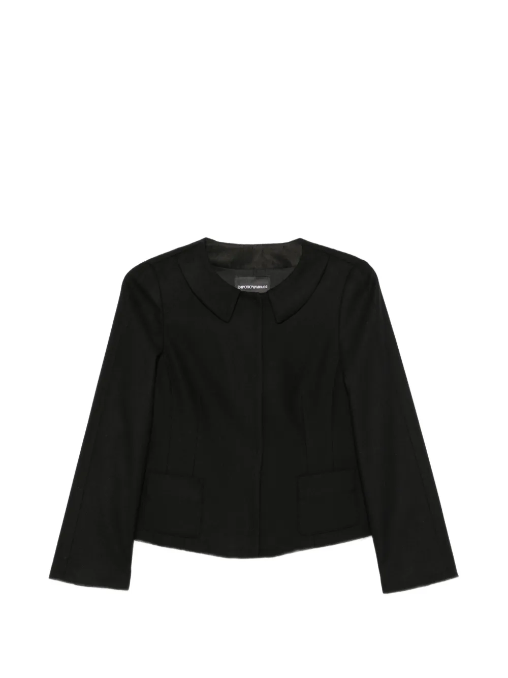 Emporio Armani bow-detail jacket - Nero