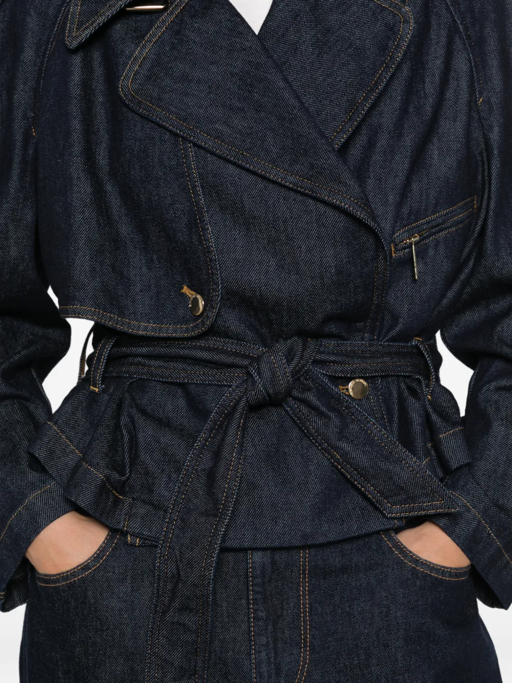 Emporio Armani Denim jack Blauw