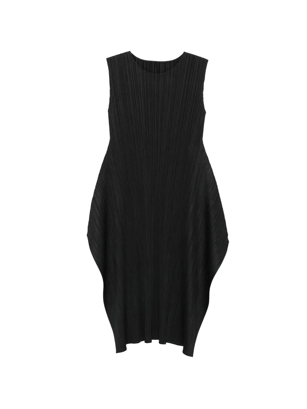 Pleats Please Issey Miyake pleated sleeveless midi dress
