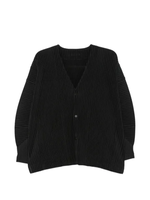 Homme Plissé Issey Miyake pleated V-neck cardigan