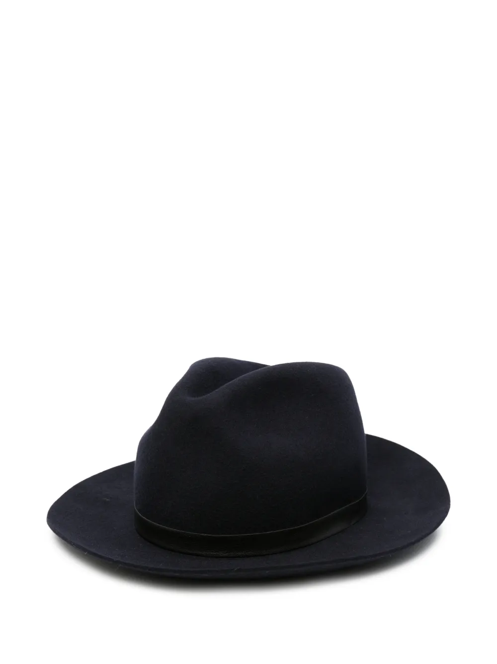 Emporio Armani Fedora hoed met geknoopt detail Blauw