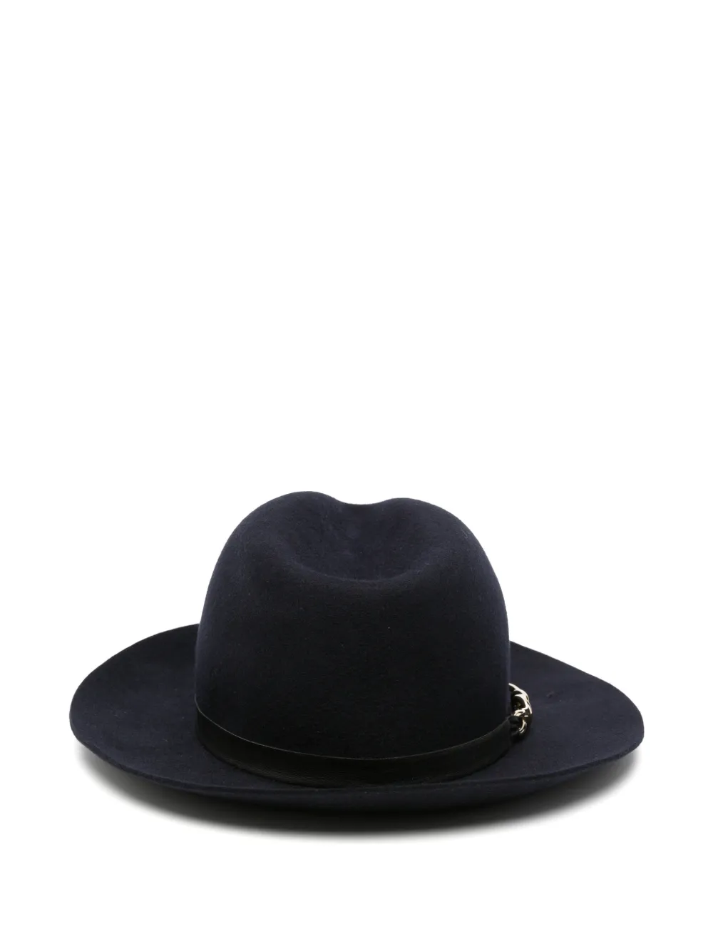 Emporio Armani Fedora hoed met geknoopt detail Blauw