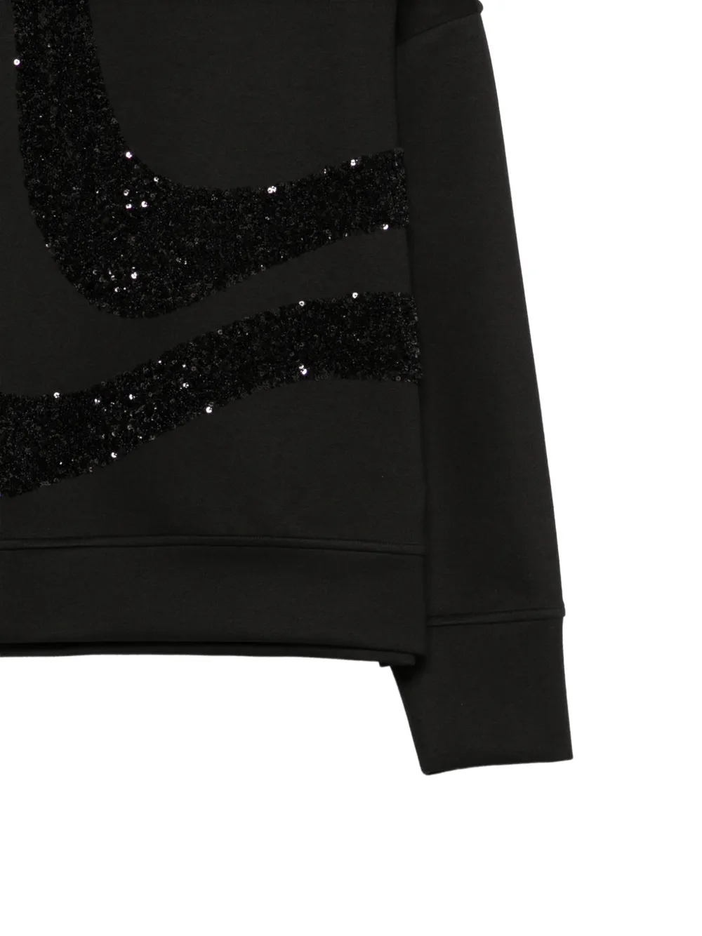 Emporio Armani Sweater verfraaid met pailletten Zwart