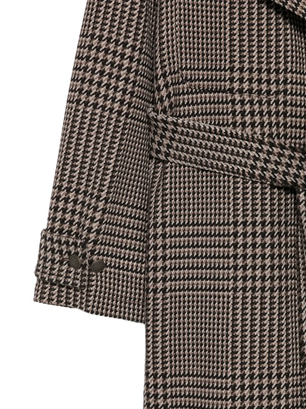 Emporio Armani Mantel met ceintuur Zwart