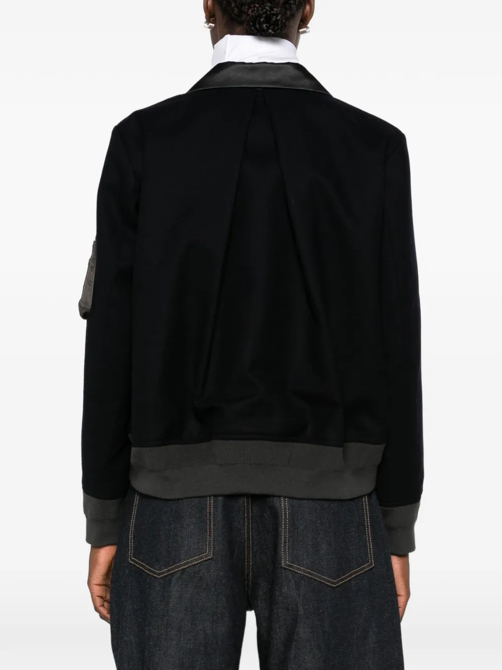 sacai Jack met dubbele rij knopen Blauw