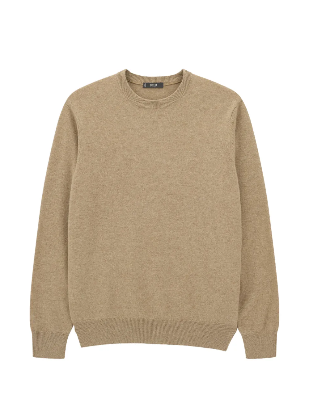 Boggi Milano pull en laine et cachemire à col rond - Tons neutres