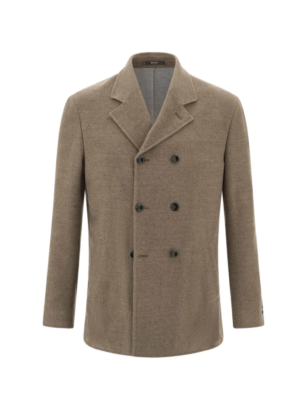 Boggi Milano Blazer doppiopetto in lana extrafine - Marrone