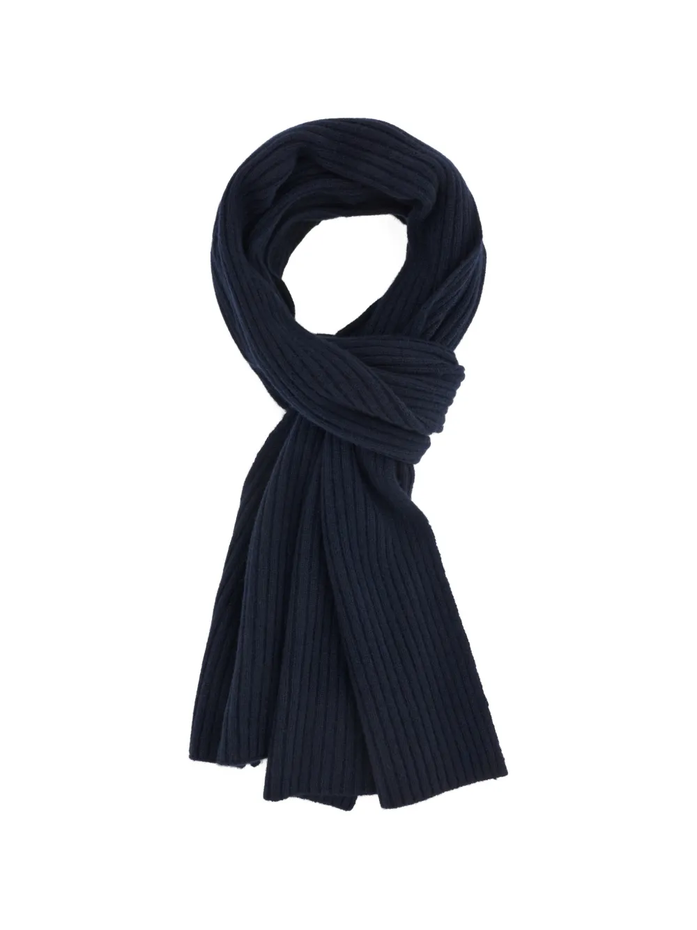 Boggi Milano scarf ribbed cashmere