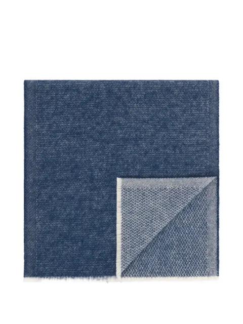 Boggi Milano scarf micro structured jacquard wool