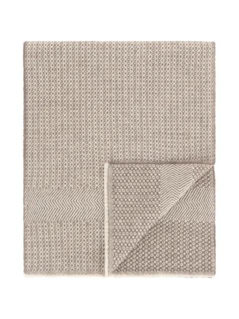 Boggi Milano scarf with Armature motif in wool