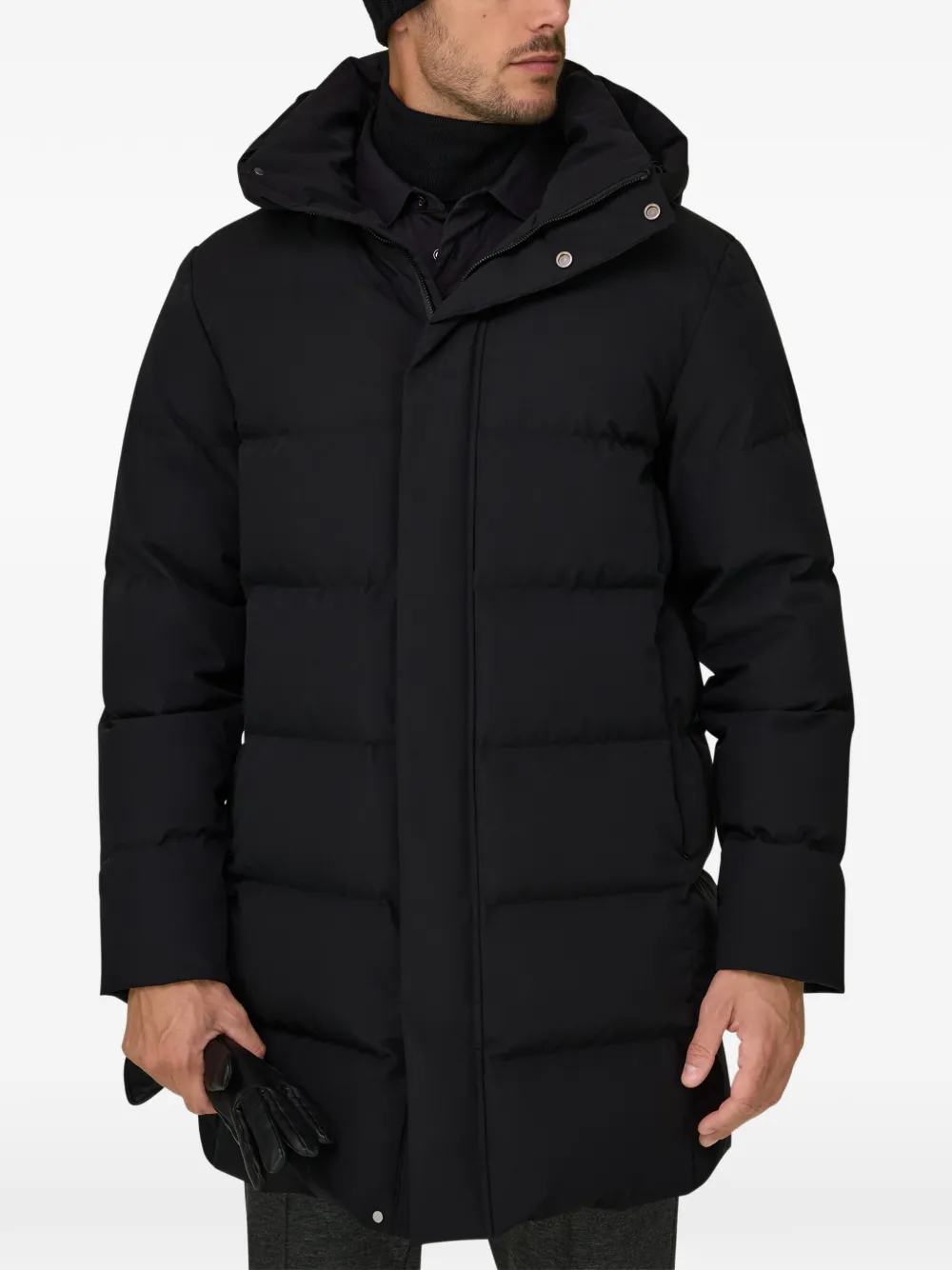 Boggi Milano parka in technical fabric padded with goose down