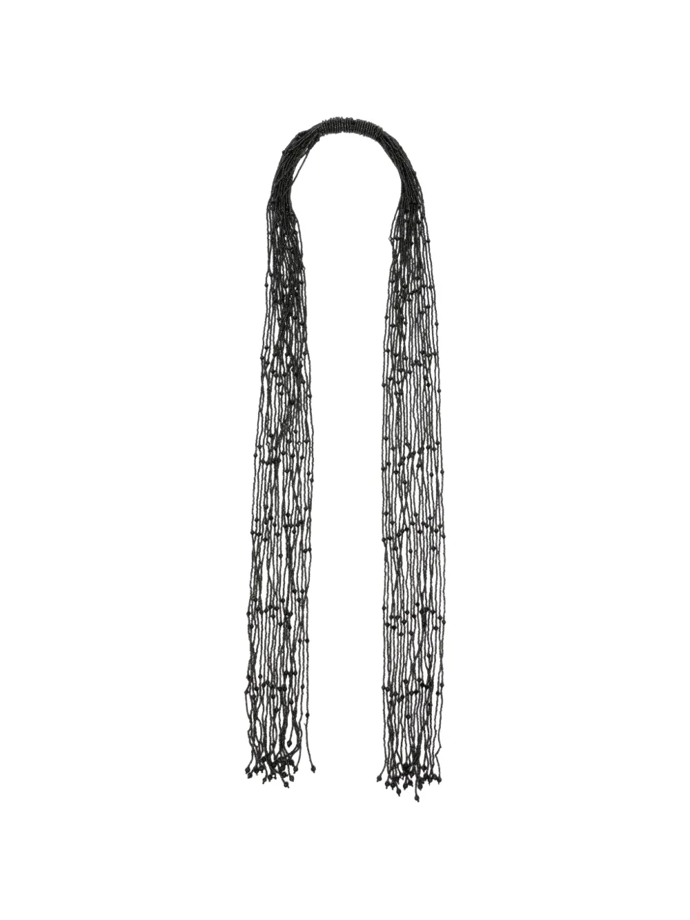 Emporio Armani beaded multi-strand necklace - Schwarz