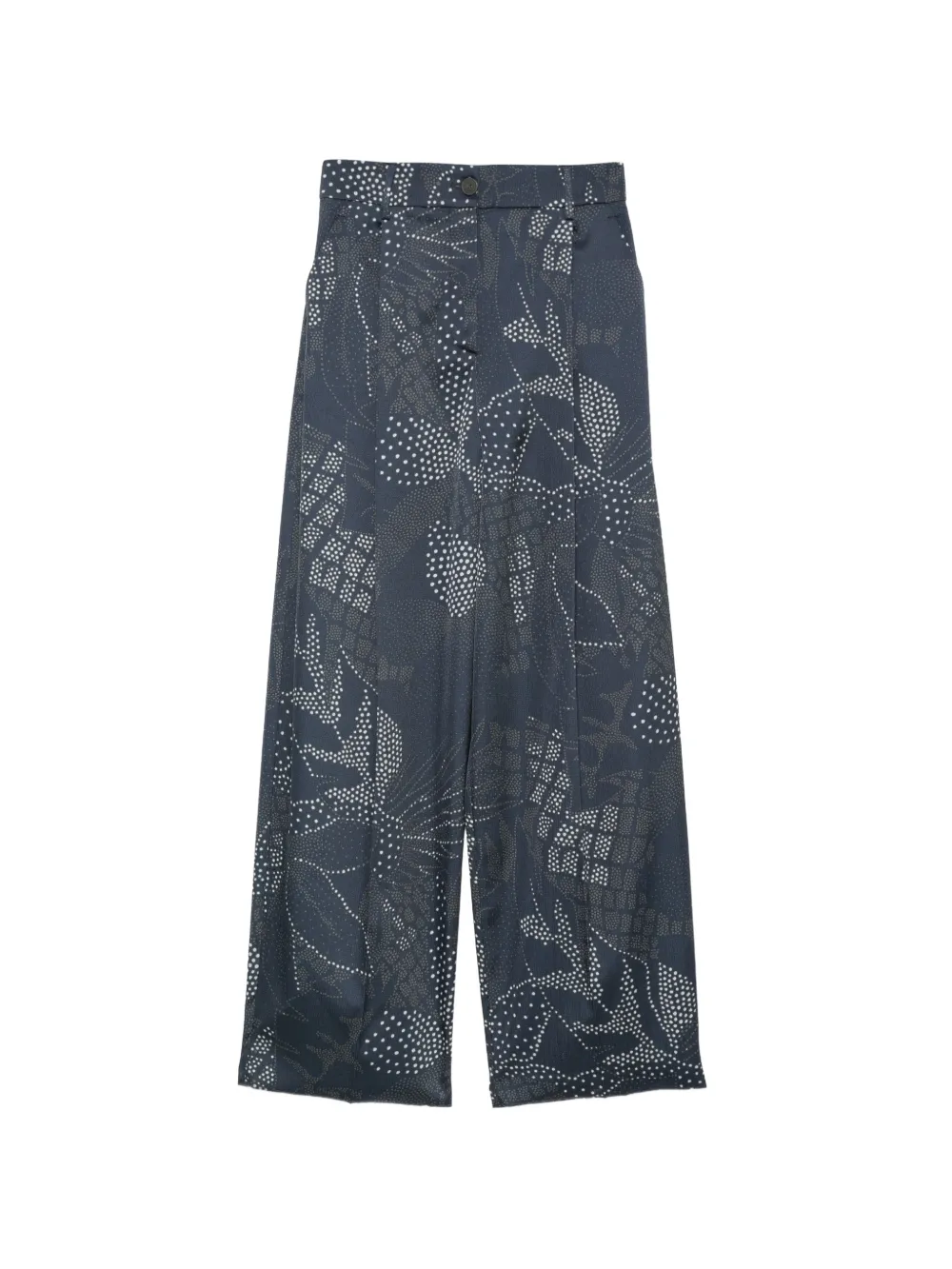 Emporio Armani print pallazzo pants - Blu