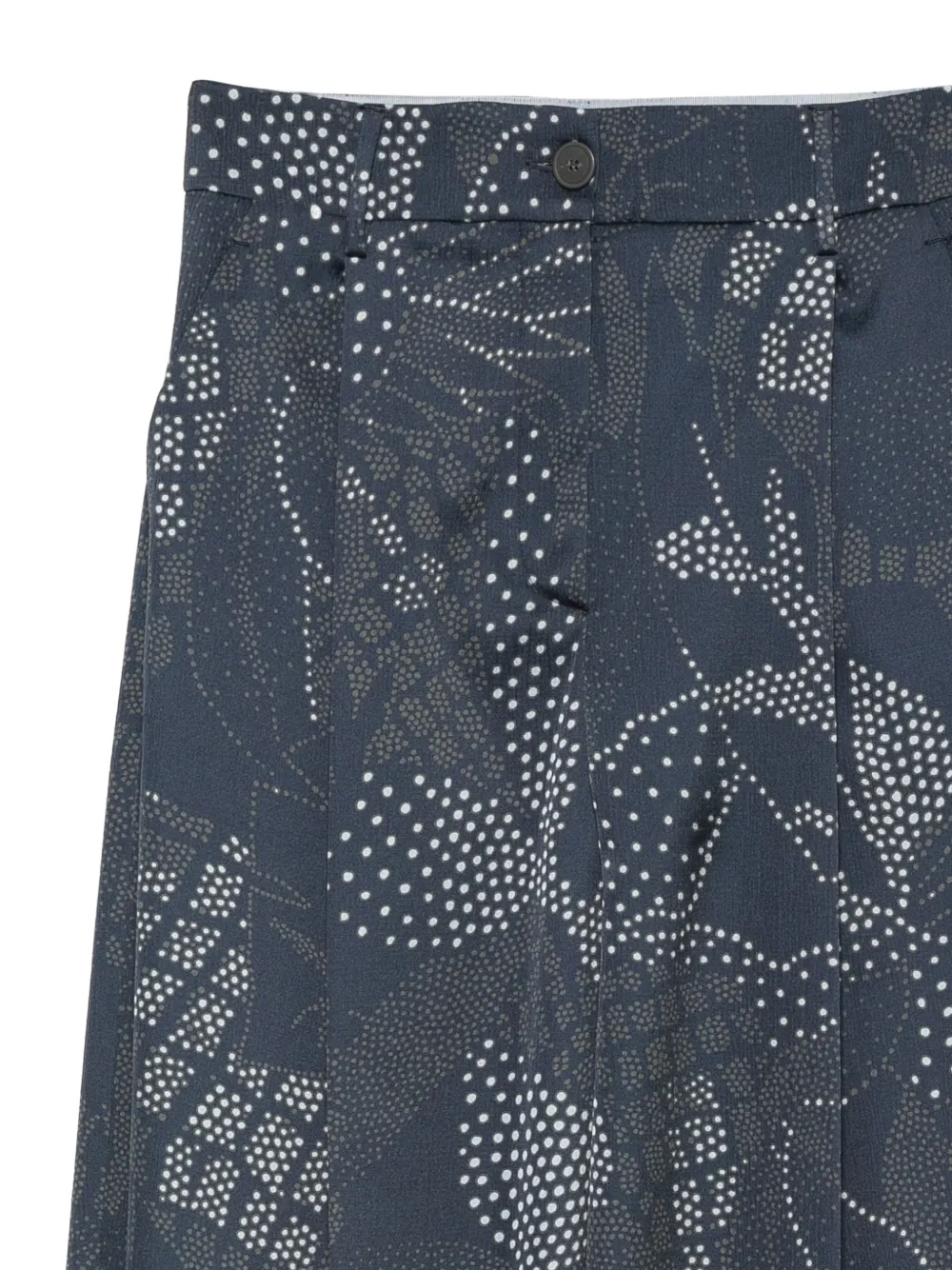 Emporio Armani Palazzo broek met print Blauw
