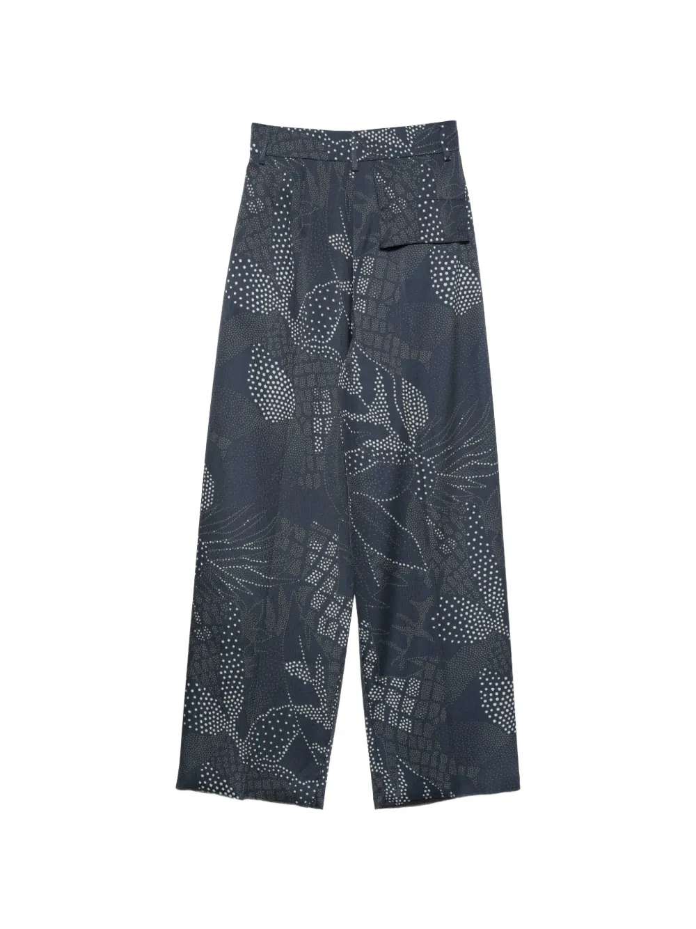 Emporio Armani Palazzo broek met print Blauw