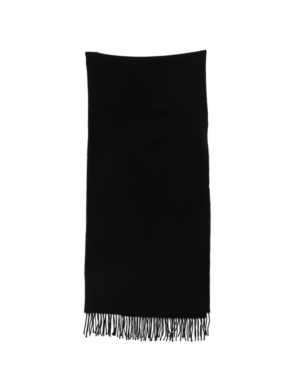 Emporio Armani fringed wool scarf
