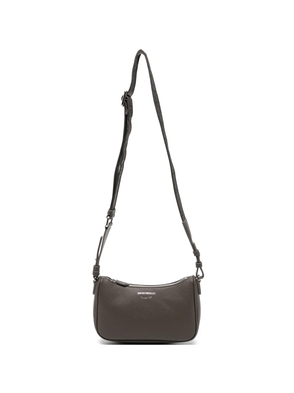 Emporio Armani grained-effect cross body bag - Grau