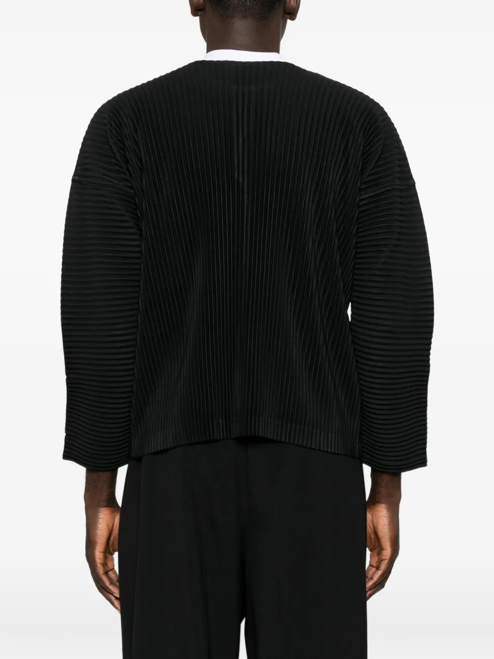 Homme Plissé Issey Miyake Geplooid T-shirt Zwart