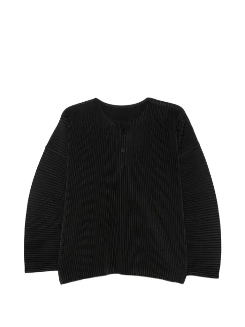 Homme Plissé Issey Miyake pleated long-sleeve T-shirt