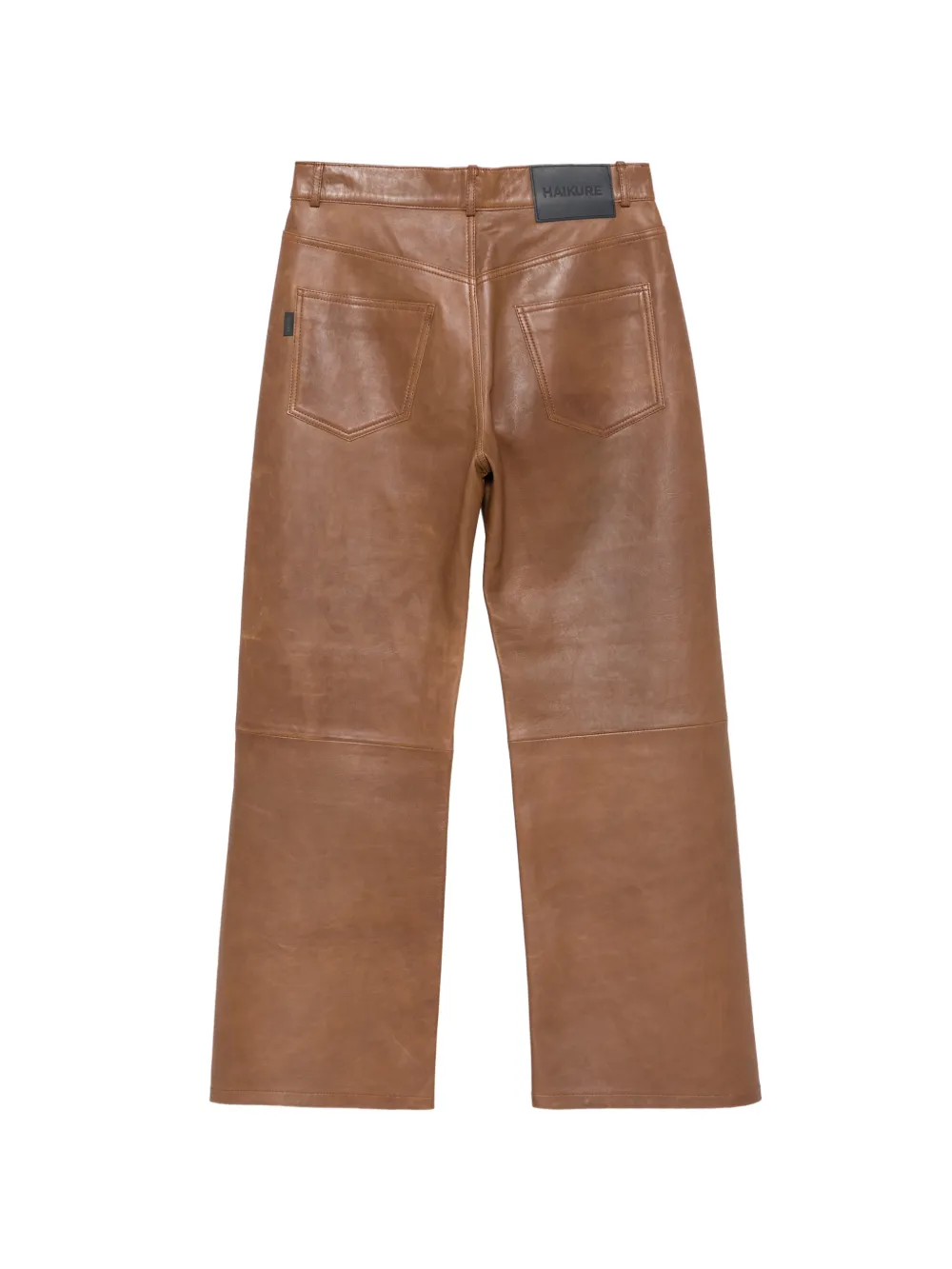 Haikure Winny leather trousers Bruin