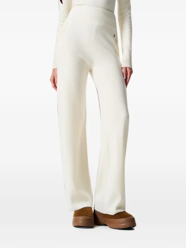 Perfect Moment Chalet Merino Wool Knitted Pant in Neutrals