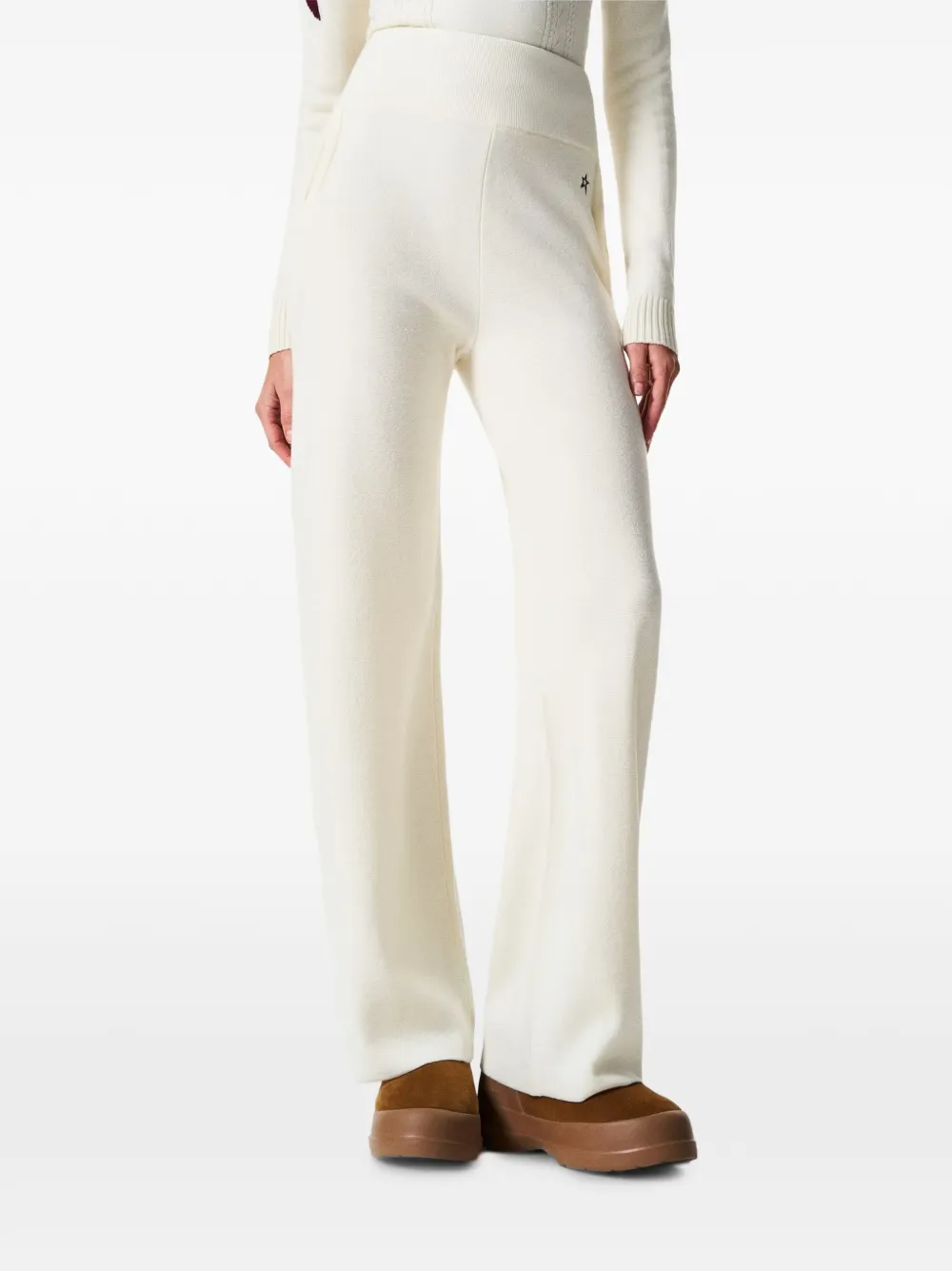 Perfect Moment Chalet gebreide broek van merinowol Beige